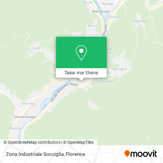 Zona Industriale Socciglia map