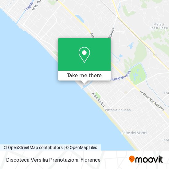 Discoteca Versilia Prenotazioni map