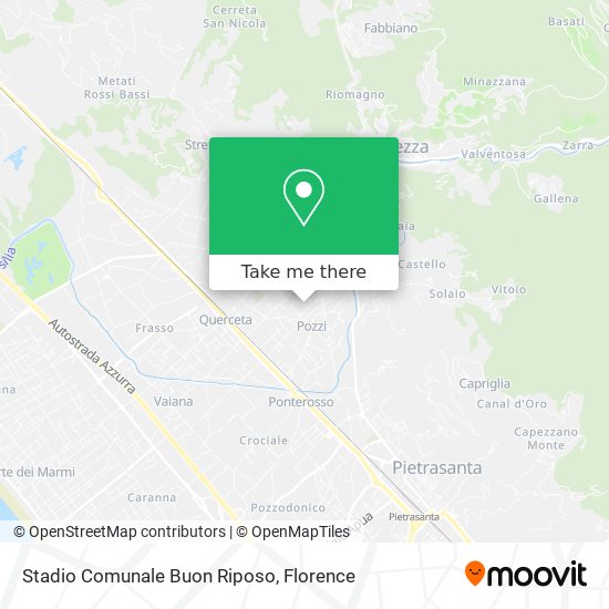 Stadio Comunale Buon Riposo map