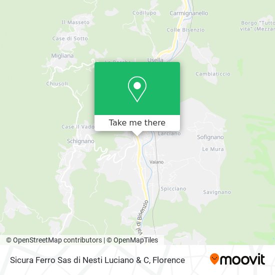 Sicura Ferro Sas di Nesti Luciano & C map