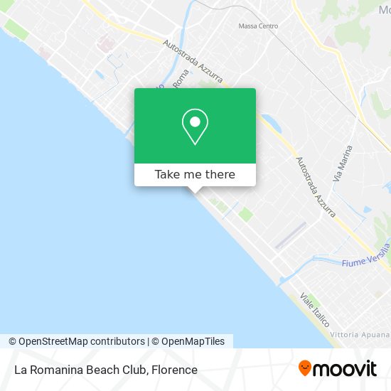 La Romanina Beach Club map