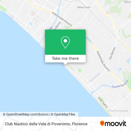 Club Nautico della Vela di Poveromo map