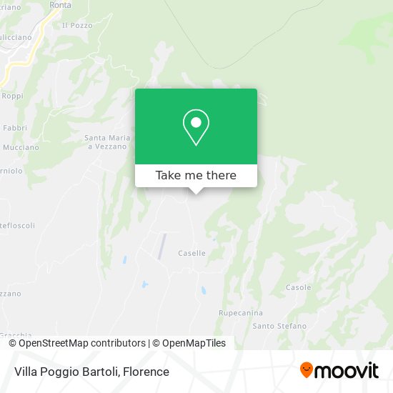 Villa Poggio Bartoli map