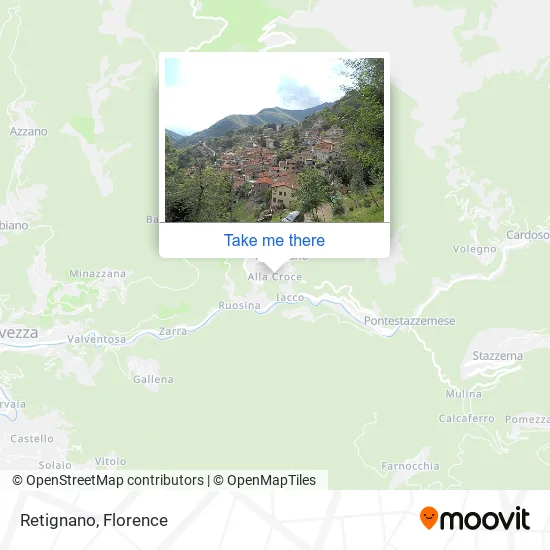 Retignano map