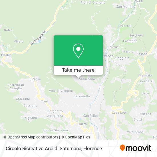 Circolo Ricreativo Arci di Saturnana map