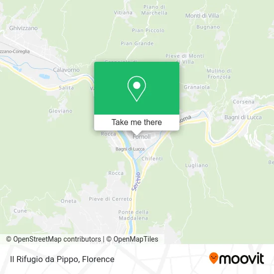 Pippo's Refuge map