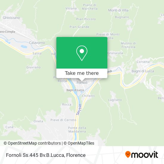 Fornoli Ss.445 Bv.B.Lucca map
