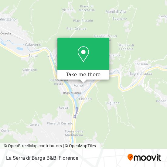 La Serra di Barga B&B map