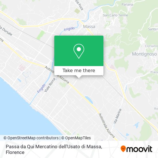 Passa da Qui Mercatino dell'Usato di Massa map