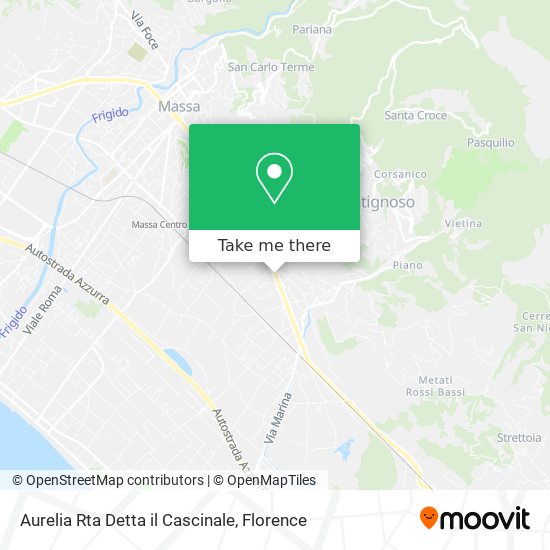 Aurelia Rta Detta il Cascinale map