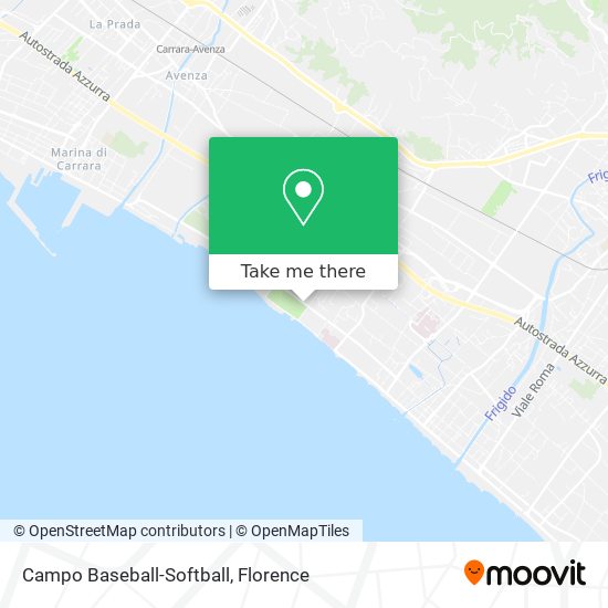 Campo Baseball-Softball map