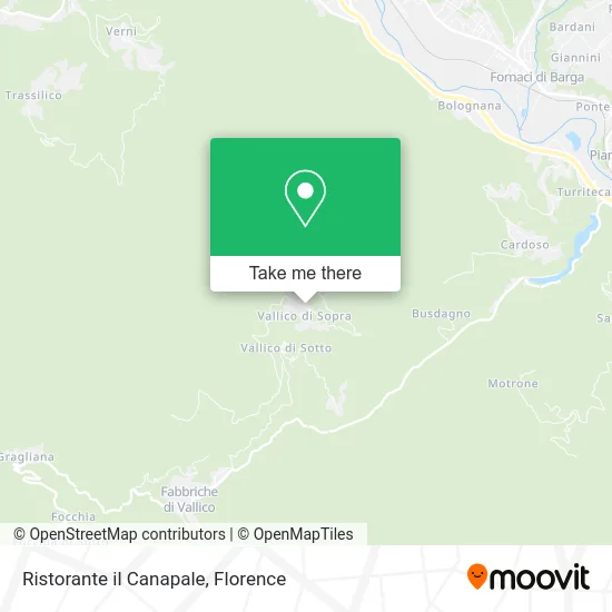 Ristorante il Canapale map