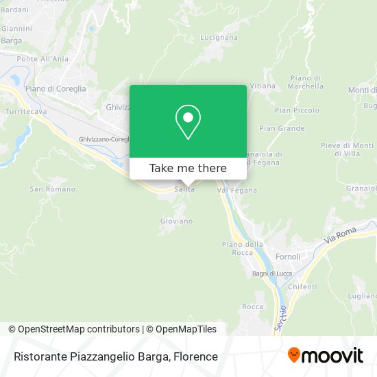 Ristorante Piazzangelio Barga map