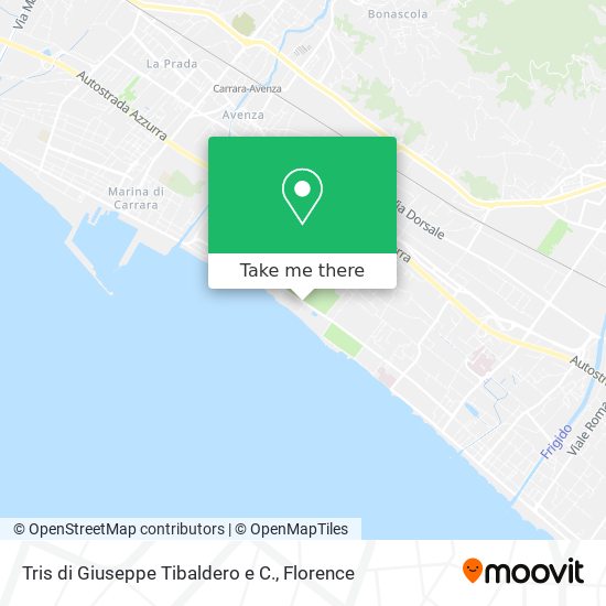 Tris di Giuseppe Tibaldero e C. map