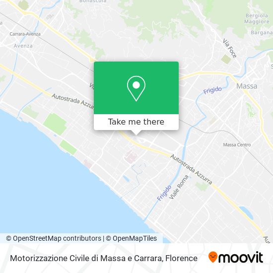 Motorizzazione Civile di Massa e Carrara map