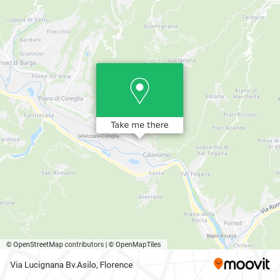 Via Lucignana Bv.Asilo map