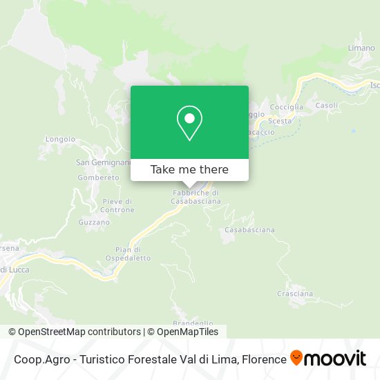 Coop.Agro - Turistico Forestale Val di Lima map