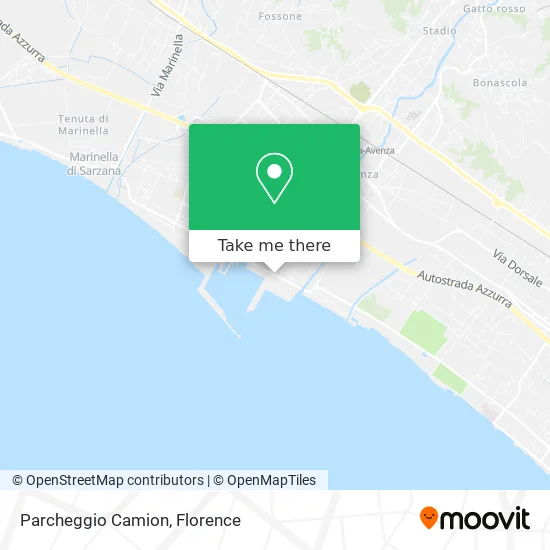 Parcheggio Camion map