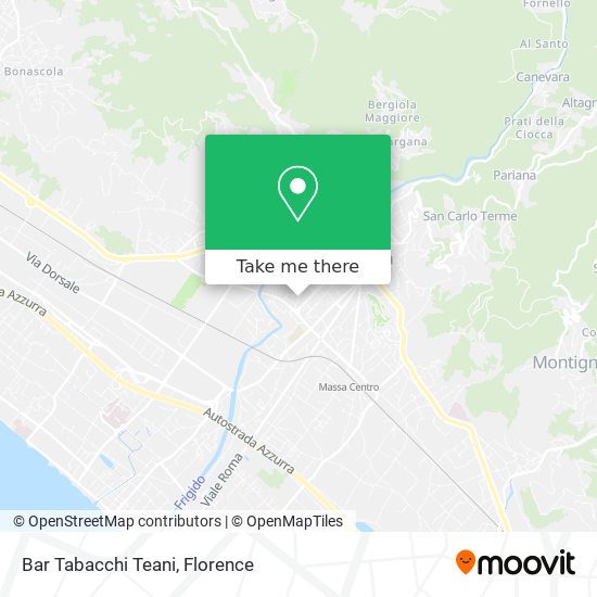 Bar Tabacchi Teani map