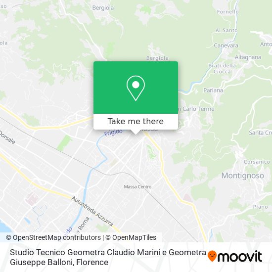 Studio Tecnico Geometra Claudio Marini e Geometra Giuseppe Balloni map