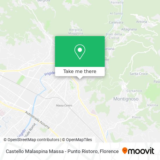 Castello Malaspina Massa - Punto Ristoro map