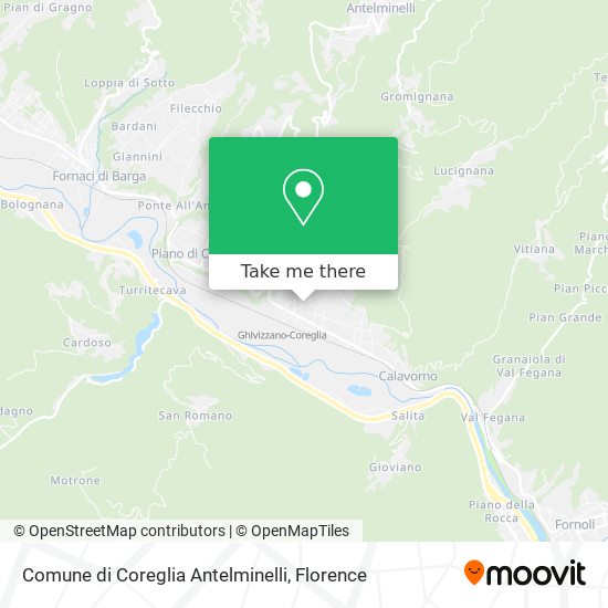 Comune di Coreglia Antelminelli map