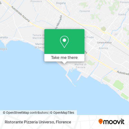 Ristorante Pizzeria Universo map
