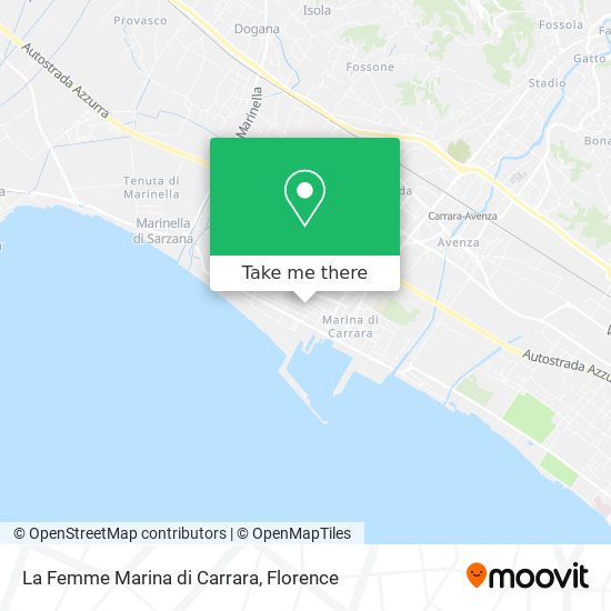 La Femme Marina di Carrara map