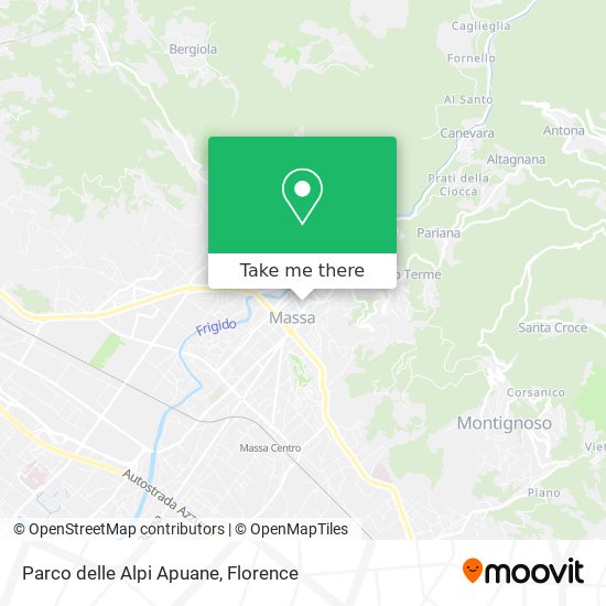 Parco delle Alpi Apuane map