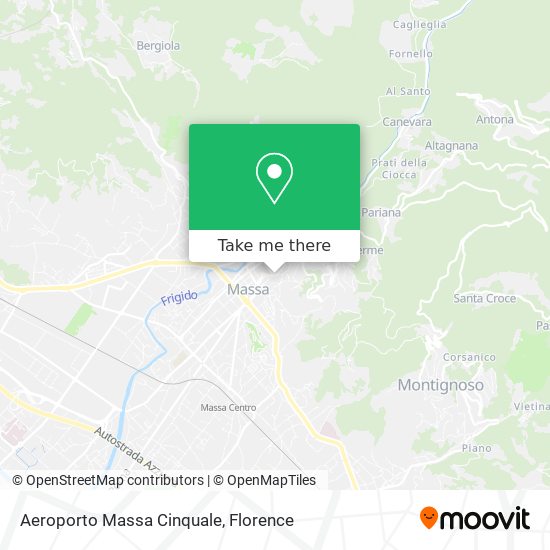 Aeroporto Massa Cinquale map
