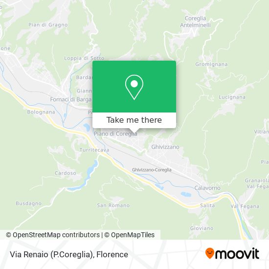 Via Renaio (P.Coreglia) map