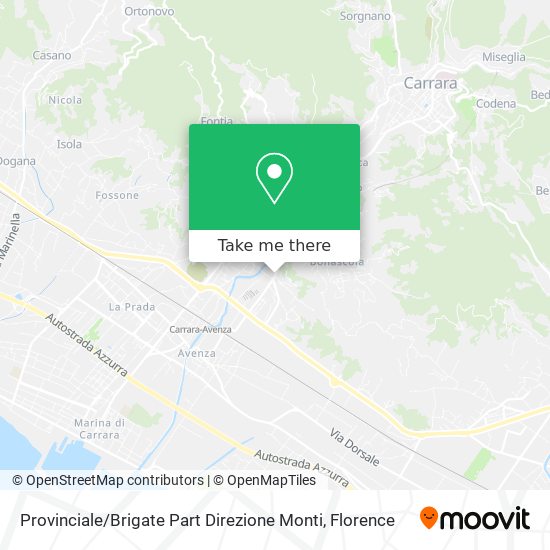 Provinciale / Brigate Part Direzione Monti map