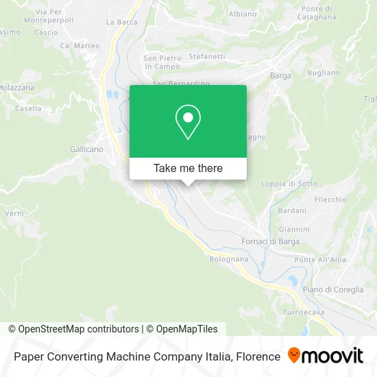 Paper Converting Machine Company Italia map