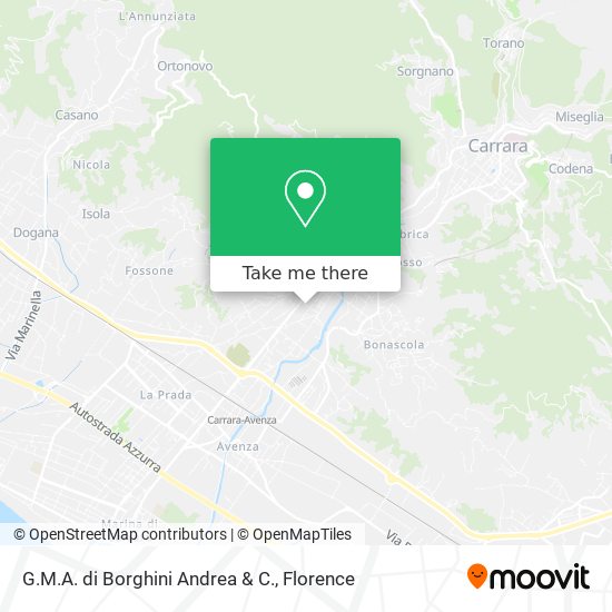 G.M.A. di Borghini Andrea & C. map