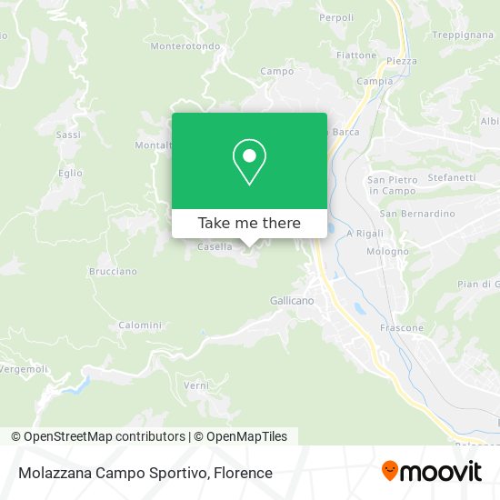 Molazzana Campo Sportivo map