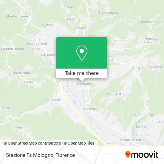 Stazione Fs Mologno map