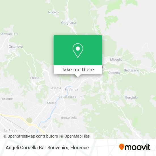 Angeli Corsella Bar Souvenirs map