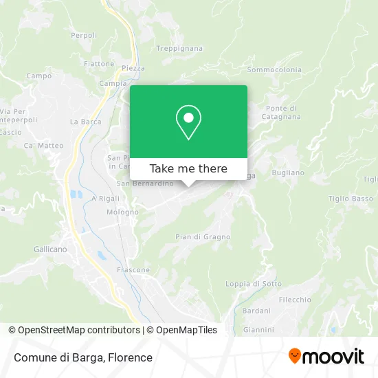 Comune di Barga map