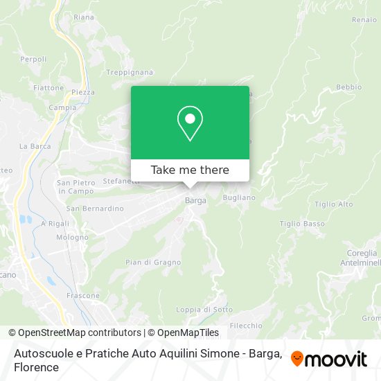Autoscuole e Pratiche Auto Aquilini Simone - Barga map