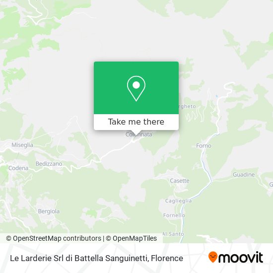 Le Larderie Srl di Battella Sanguinetti map