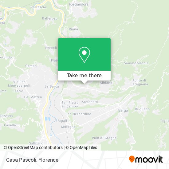 Casa Pascoli map