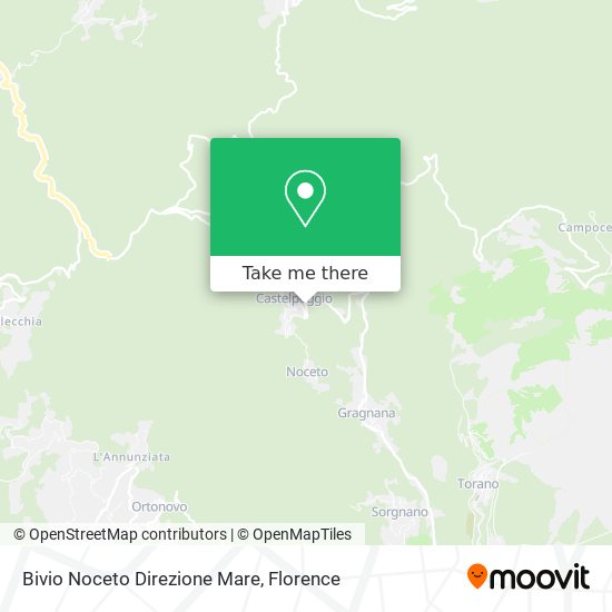 Bivio Noceto Direzione Mare map