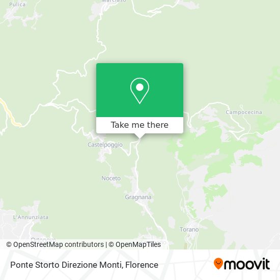 Ponte Storto Direzione Monti map