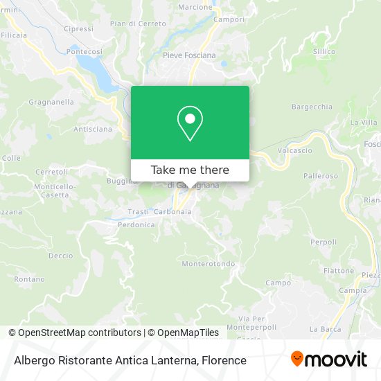 Albergo Ristorante Antica Lanterna map