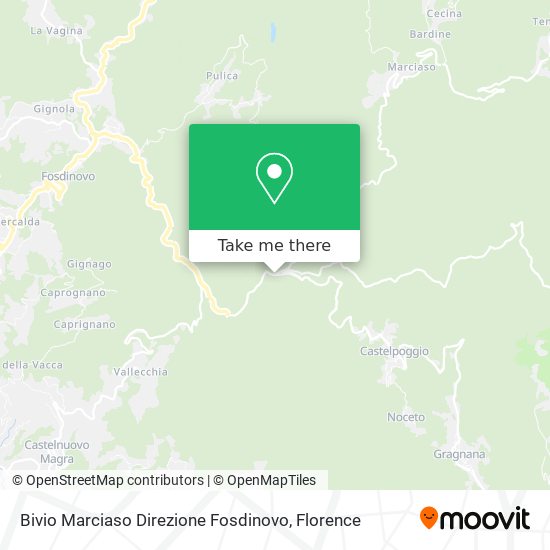 Bivio Marciaso Direzione Fosdinovo map