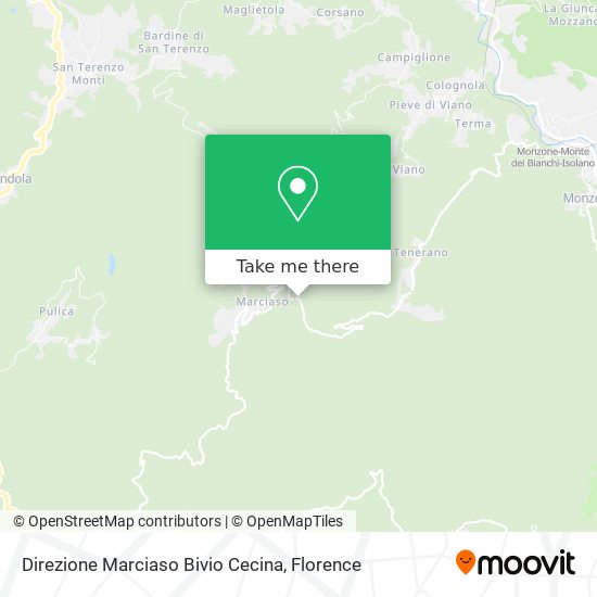 Direzione Marciaso Bivio Cecina map