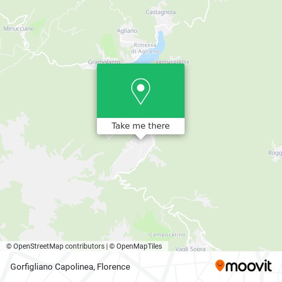 Gorfigliano Capolinea map