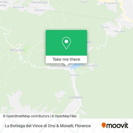 La Bottega del Vince di Orsi & Monelli map