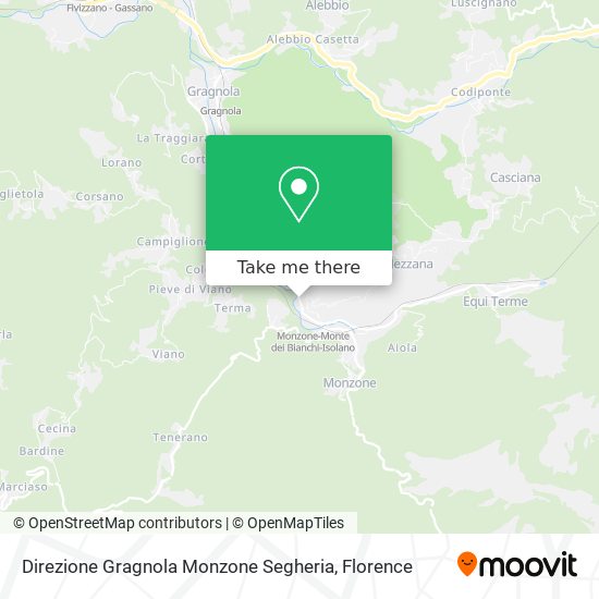 Direzione Gragnola Monzone Segheria map