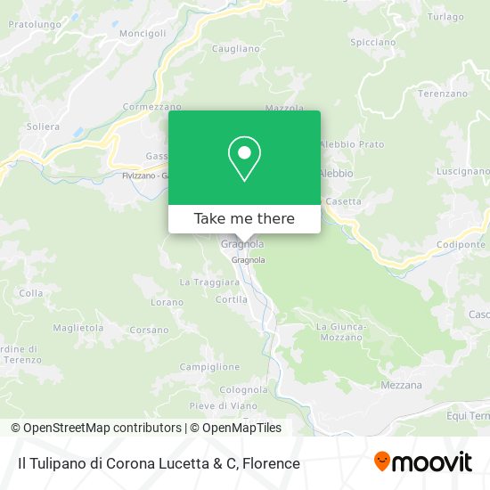Il Tulipano di Corona Lucetta & C map